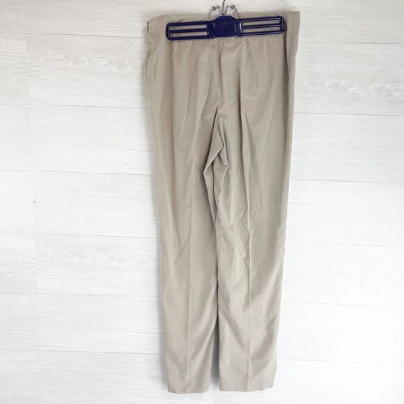 Brunello Cucinelli Cotton Blend High Rise Straight Leg Pants - Picture 4 of 7